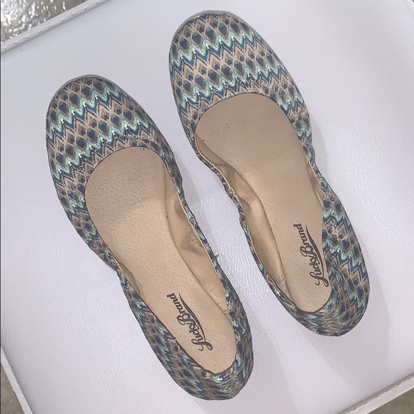 Lucky Brand Patterned Flats, Size 7 - Picture 2 of 5